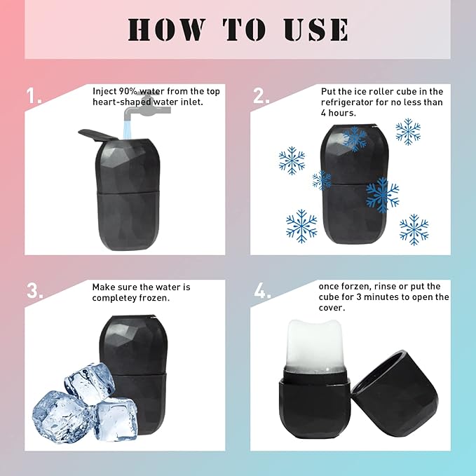 Ice Mold for Face, Facial Ice Roller and Gua Sha Facial Tool, Reusable Facial - Image 6