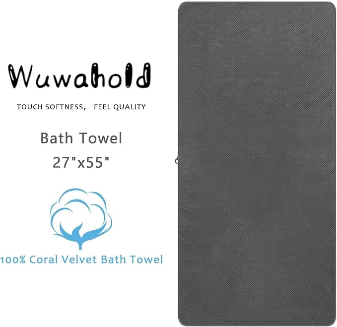 2 Pack Bath Towel Set, Waffle Bath Towel Set, Microfiber Super Soft Highly - Image 9