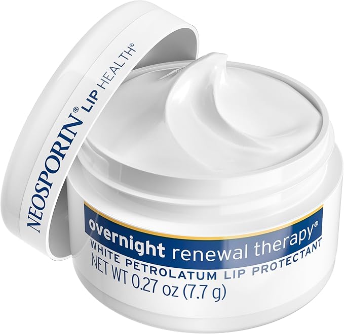 Neosporin Lip Health Overnight Renewal Therapy White Petrolatum Protectant and - Image 7
