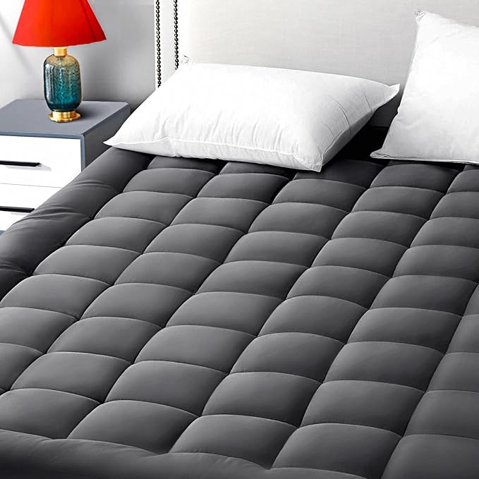 EASELAND Twin XL Mattress Pad Pillow Top Mattress Cover Quilted Fitted Mattress by EASELAND