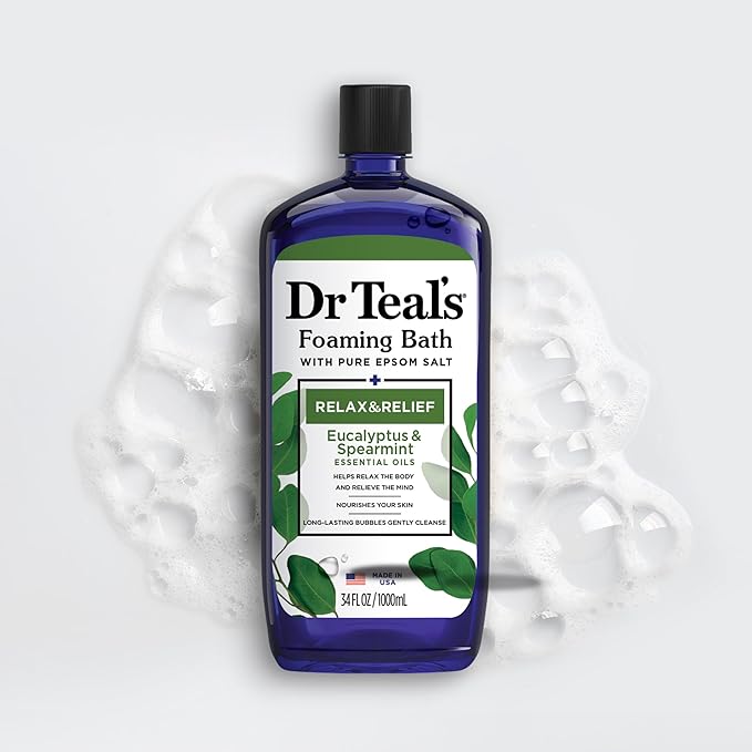 Dr Teal's Foaming Bath with Pure Epsom Salt, Lavender & Eucalyptus, 34 fl oz - Image 9