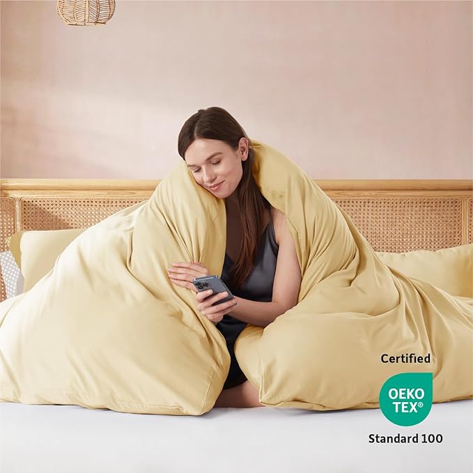 Nestl Camel Gold Duvet Cover Queen Size - Image 3