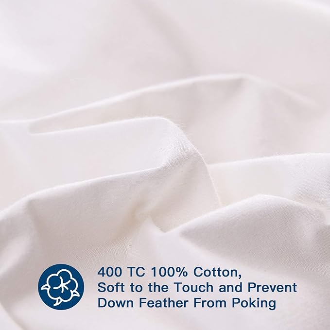 ELEMUSE Queen Size Extra Thick Fusion Goose Down Feather Filled Mattress Topper - Image 5