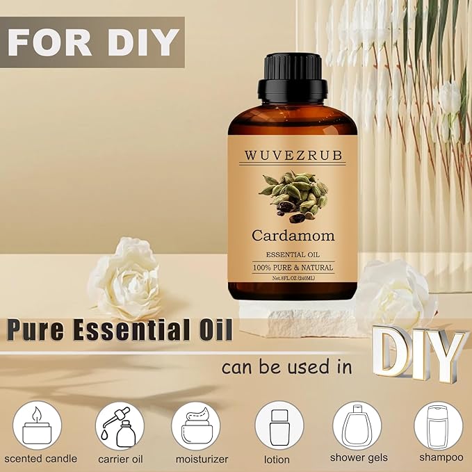 Cardamom Essential Oils, 240ML Pure and Natural Essential Oil - Image 3