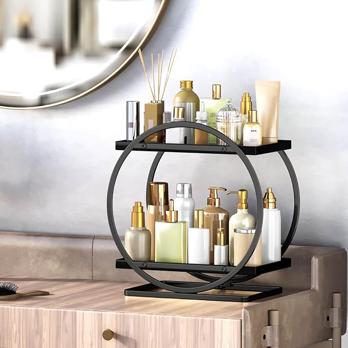Bathroom Counter Organizer, 2 Tier Bathroom Organizer Countertop, Vanity Makeup - Image 5