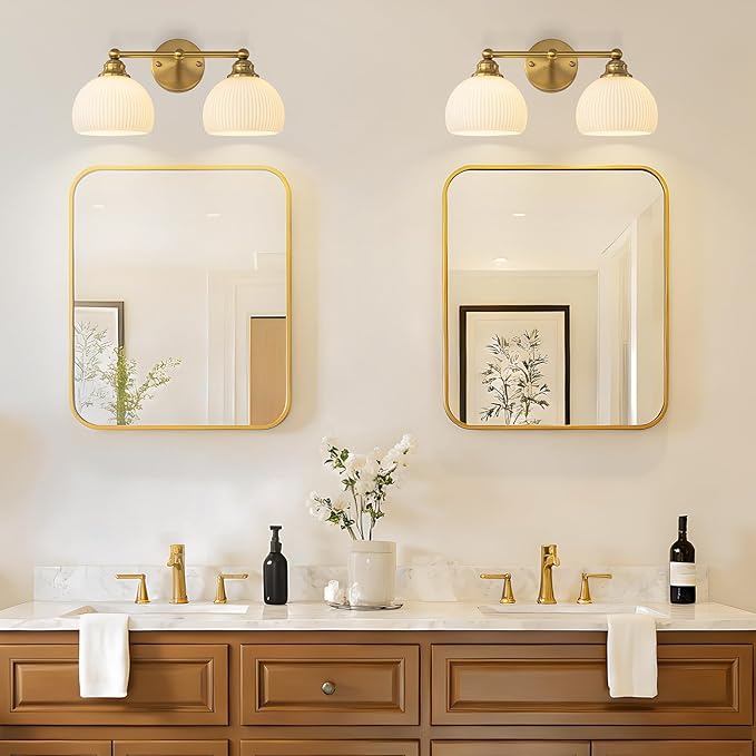 GoYeel Bathroom Vanity Light Fixtures, 2 Light Bathroom Lights Over Mirror - Image 5
