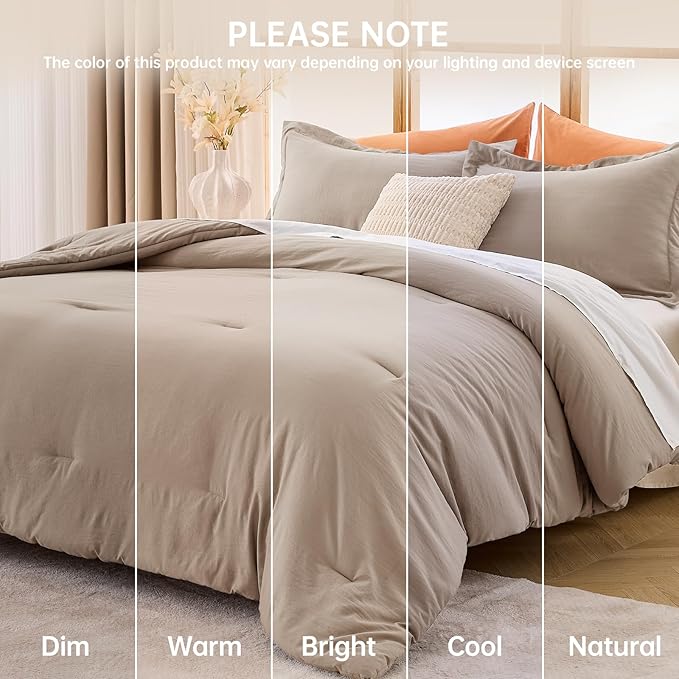 MUXHOMO Queen Comforter Set, All Season Ultra Soft Down Alternative Bedding - Image 9
