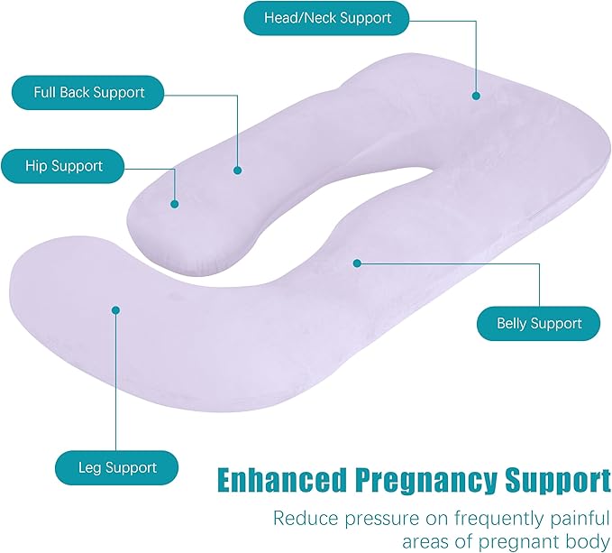 Cute Castle Pregnancy Pillows, Soft U-Shape Maternity Pillow - Image 4