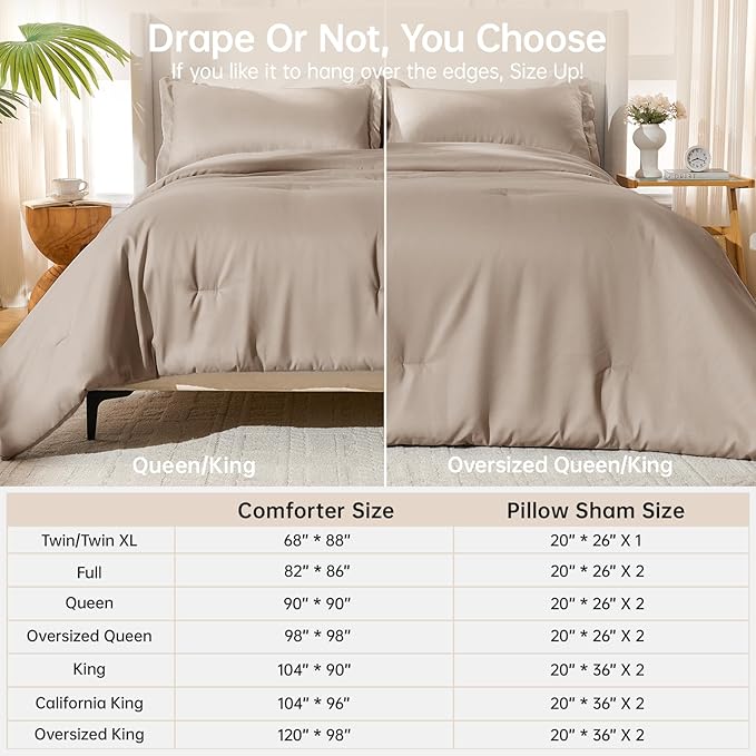 MUXHOMO Queen Comforter Set, All Season Ultra Soft Down Alternative Bedding - Image 8