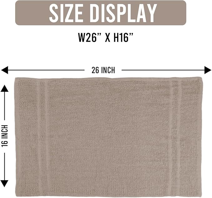 24 Pack Sand Hand Towel 100% Cotton Spa Towel – 16x26 inches Highly Absorbable - Image 2