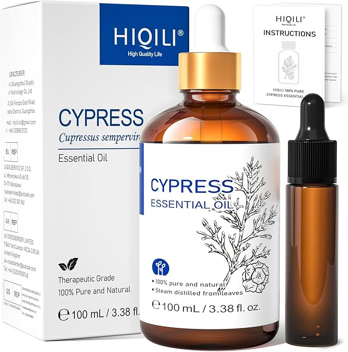 HIQILI 100ML Cypress Essential Oil, 100% Natural by HIQILI