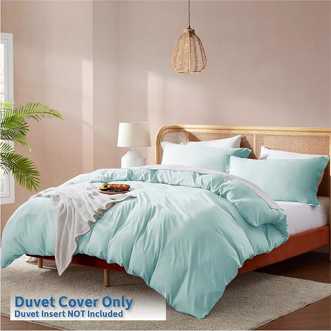 Nestl Light Blue Duvet Cover Queen Size - Image 2