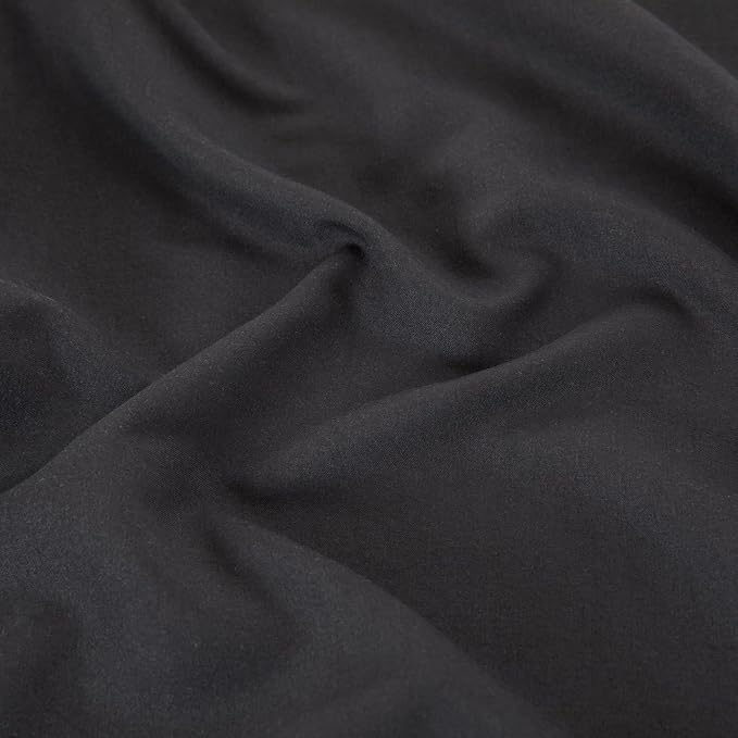 Queen Flat Sheet Only， 90x102Inch Black - Image 6