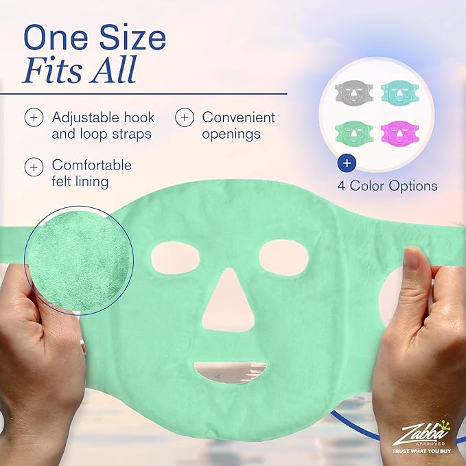 Eye Mask Get Rid of Puffy Eyes Migraine Relief, Travel Therapeutic Hot Cold - Image 7