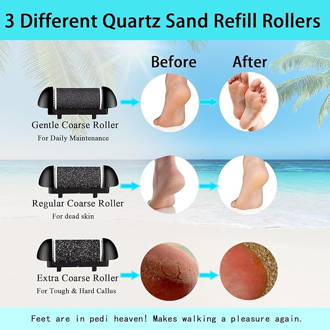 Callus Remover for Feet Electric Foot File, 13-in-1 Professional Pedicure Tools - Image 6