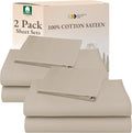 California Design Den 100% Cotton 2-Pack Twin XL Sheet Sets, Soft & Durable by CaliforniaDesignDen