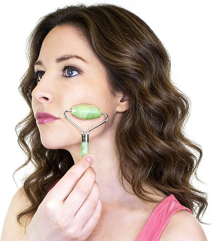 Jade Roller and Gua Sha Set 2, Gua Sha Facial Tools, Face Roller, Jade Roller - Image 6