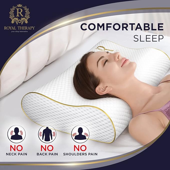 Memory Foam Pillow, Pillow for Neck and Shoulder Pain, Side Sleeper Pillow for - Image 5