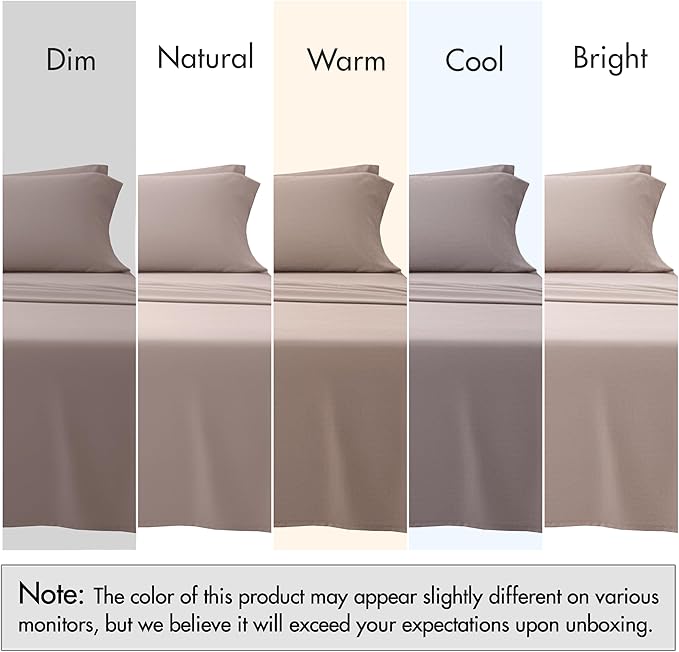 RUVANTI 100% Cotton Sheets – Twin XL Size Percale Bedding, Cooling & Breathable - Image 7