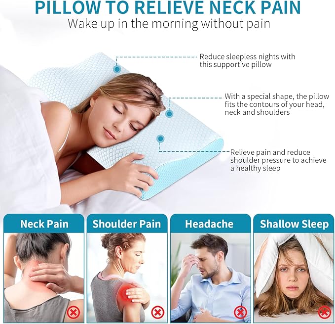 Memory Foam Pillows Neck Pillow - Image 6