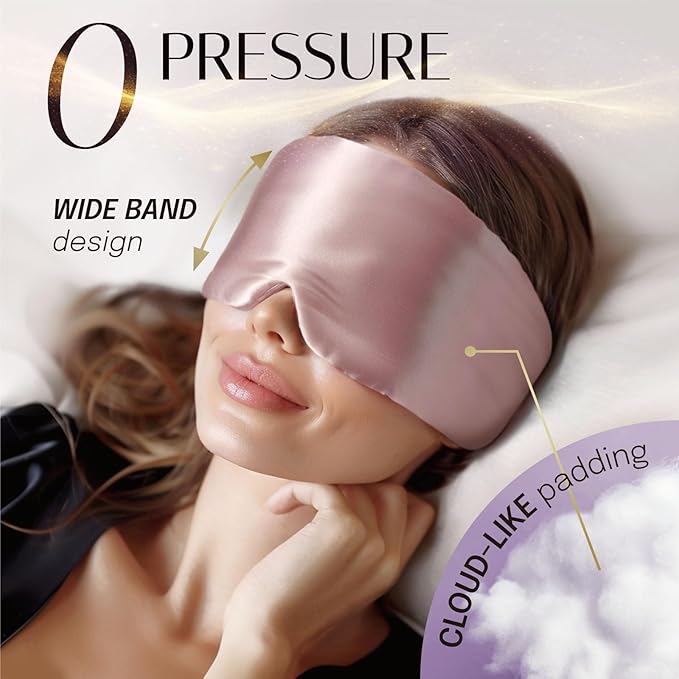 Silk Sleep Mask Soft Pressureless: 100% Mulberry Silk - Image 4
