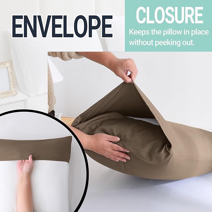 ZPECC Pillow Cases King Size Set of 4, 20x36 Envelope Closure Pillowcases - Image 5