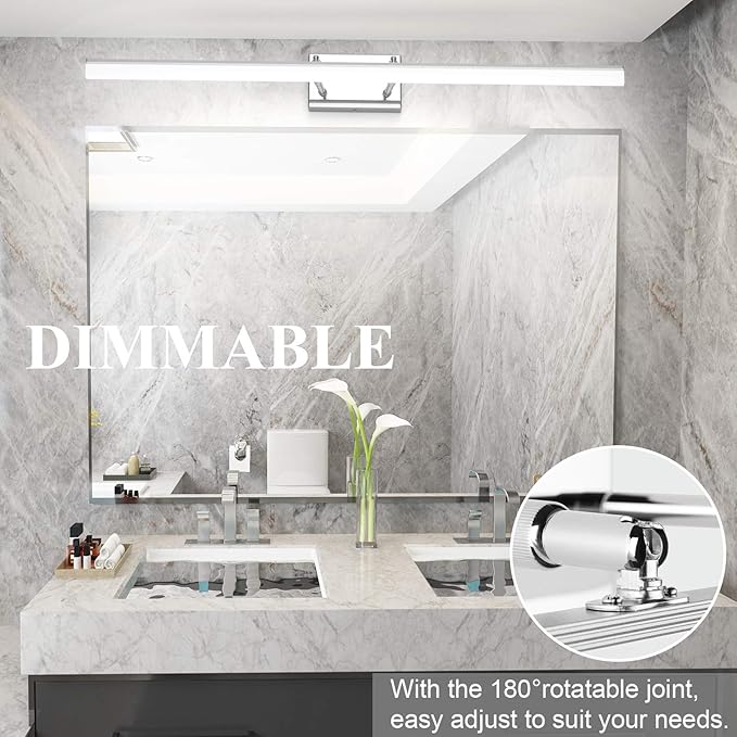 Aipsun 40in Dimmable Modern LED Vanity Lights - Image 3