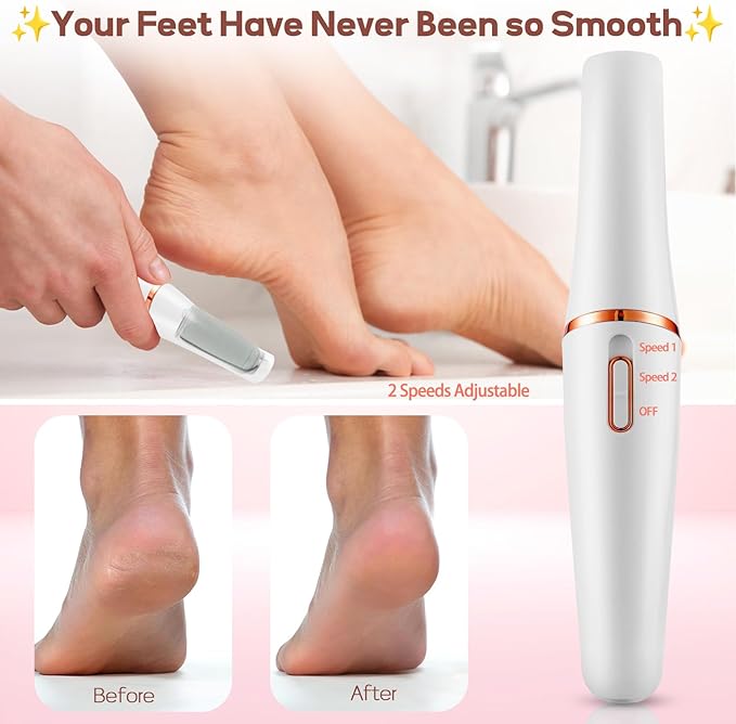 ZABOUL Electric Foot Callus Remover Rechargeable Portable Electric Foot File - Image 3