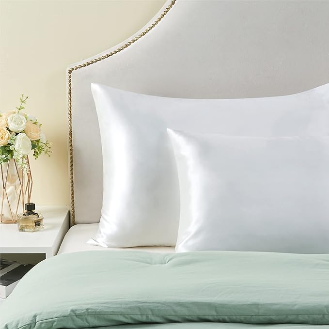 BEDELITE Satin Pillowcase with Zipper 2 Pack, Super Soft and Cooling Similar to - Image 6