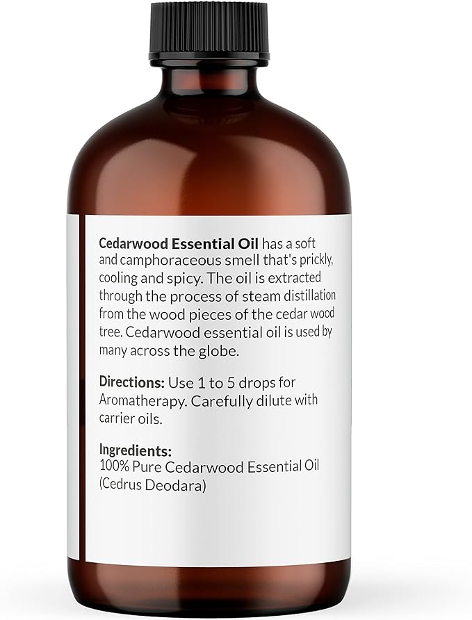 NaturoBliss Cedarwood Essential Oil – Huge 4 Fl Oz – 100% Pure and Natural – - Image 2