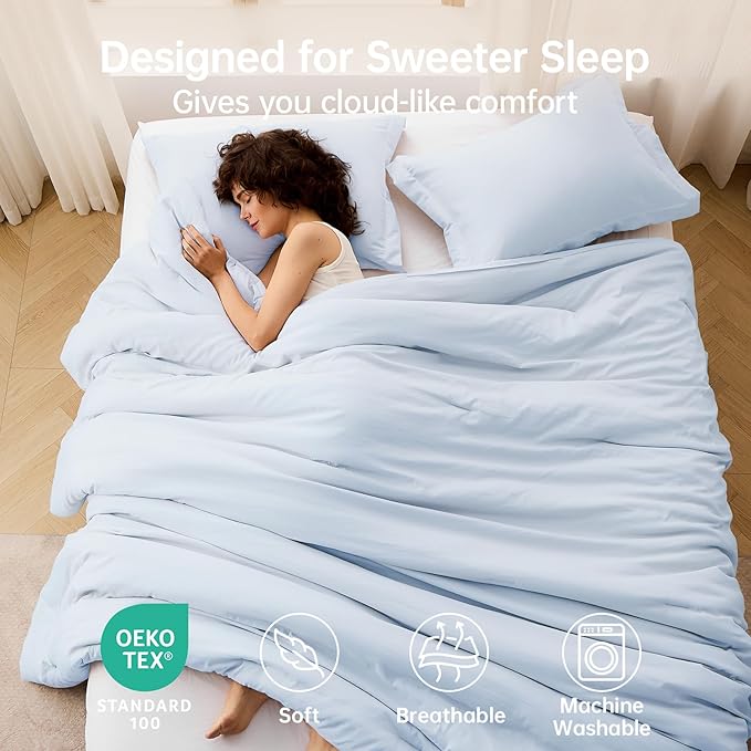MUXHOMO Queen Comforter Set, All Season Ultra Soft Down Alternative Bedding - Image 2