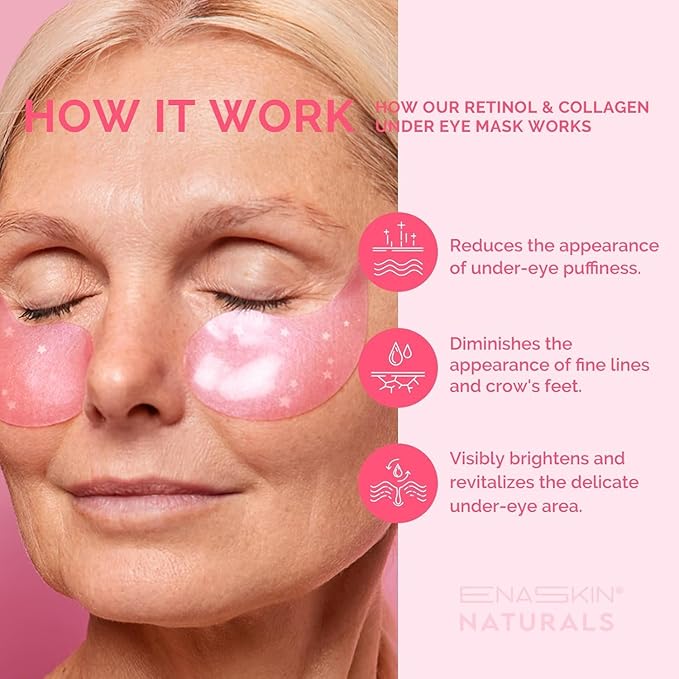 Under Eye Patches for Puffiness and Dark Circles: Caffeine Gel Masks for - Image 4