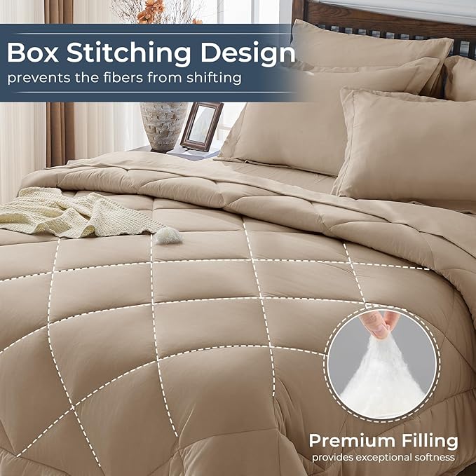 HEVUMYI Khaki King Comforter Set - Image 4