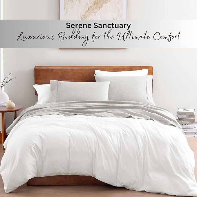 LANE LINEN 100% Organic Cotton Sheets King Size, Low Pilling Fade Resistant - Image 7