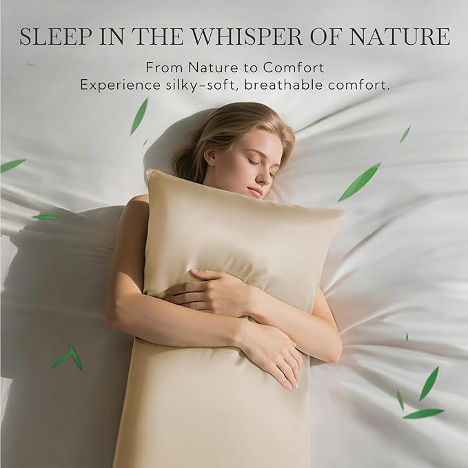 MR&HM Standard Pillow Cases Set of 2, Cooling Pillow Case - Image 2