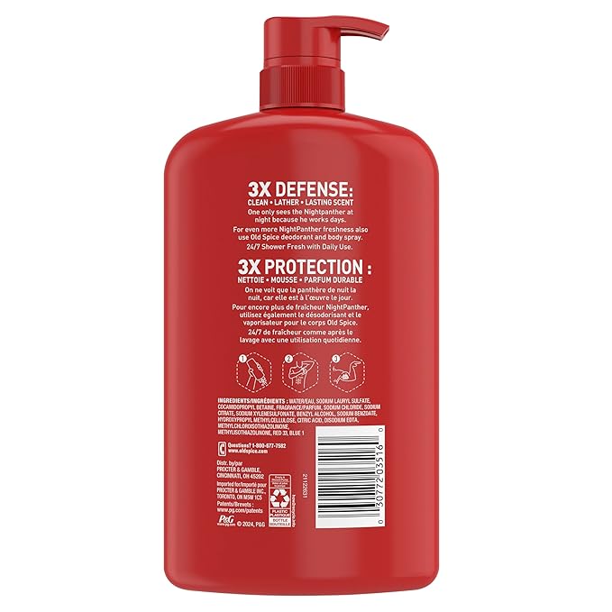 Old Spice Cleansing Body Wash for Men, 3X Defense, 24/7 Shower Fresh - Image 11