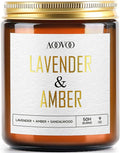 AOOVOO Lavender Amber Candles - 9 oz Scented Candles by AOOVOO