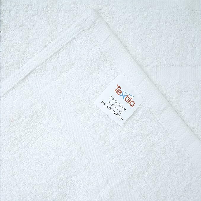 Basic Hand Towels 16x26 Inches – Pack of 12 – White Color – Soft and Absorbent - Image 8
