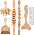 Komogir Wood Therapy Massage Tools 5-in-1 Lymphatic Drainage Massager by Komogir