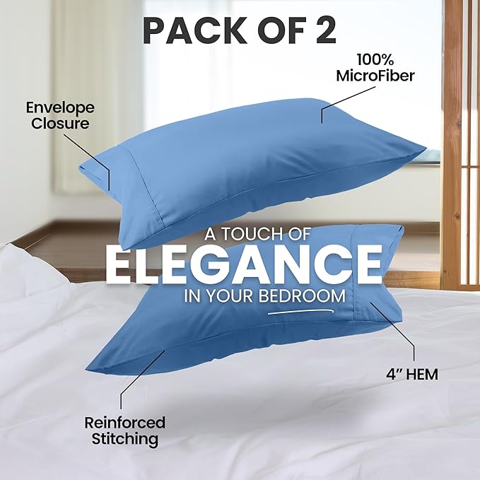 Utopia Bedding Pillow Cases King Size 2-Pack – Soft Brushed Microfiber – - Image 4