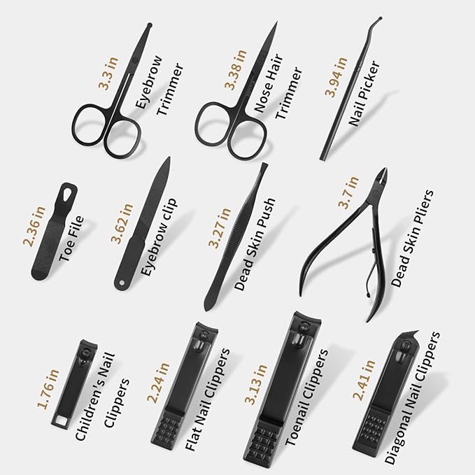 MINKINH Manicure Set Professional Nail Clipper Kit-26 Pieces Stainless Steel - Image 5