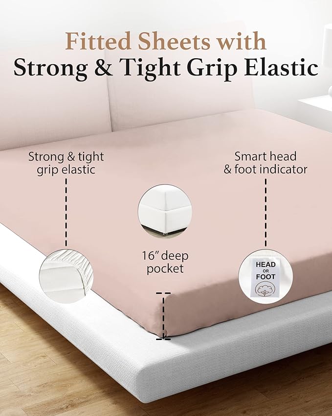 Good Sleep Bedding Queen Size Fitted Sheet - Image 4