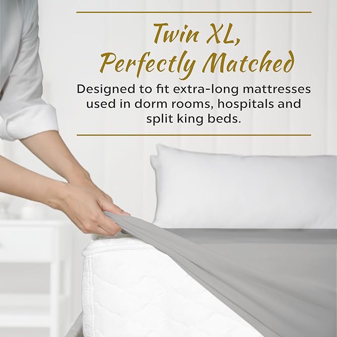 Micro Fiber 2 Twin XL Fitted Bed Sheets 1800 Ultra Soft and Comfy - Image 2
