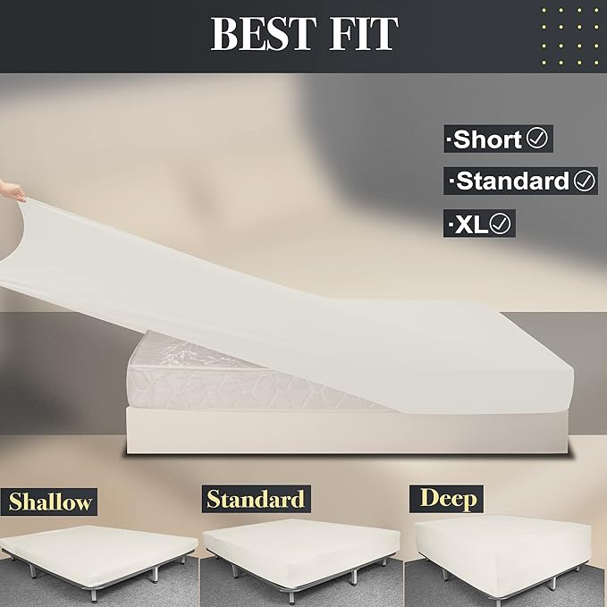 Soft Stretch Twin Fitted Sheet Only - Image 6