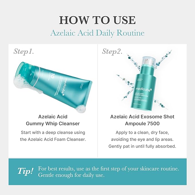 medicube Exosome Shot Azelaic Acid 7, 500 PPM Spicule Facial Serum | Deep - Image 5