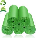 6 Gallon Biodegradable Trash Bags for Office Shredder, Small Garbage Bags Recyclable Wastebasket Trash Liners for Bathroom Kitchen Home Bins, 100 Counts