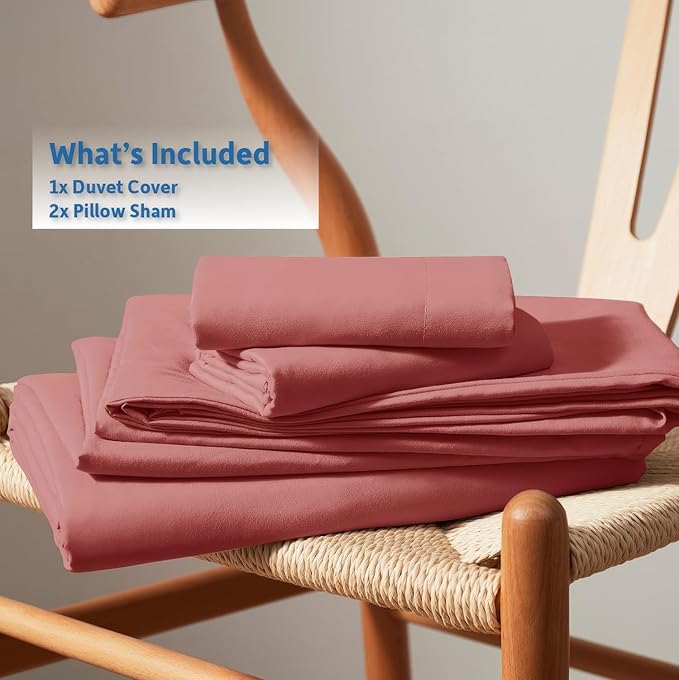 Nestl Pink Clay Duvet Cover Queen Size - Image 9