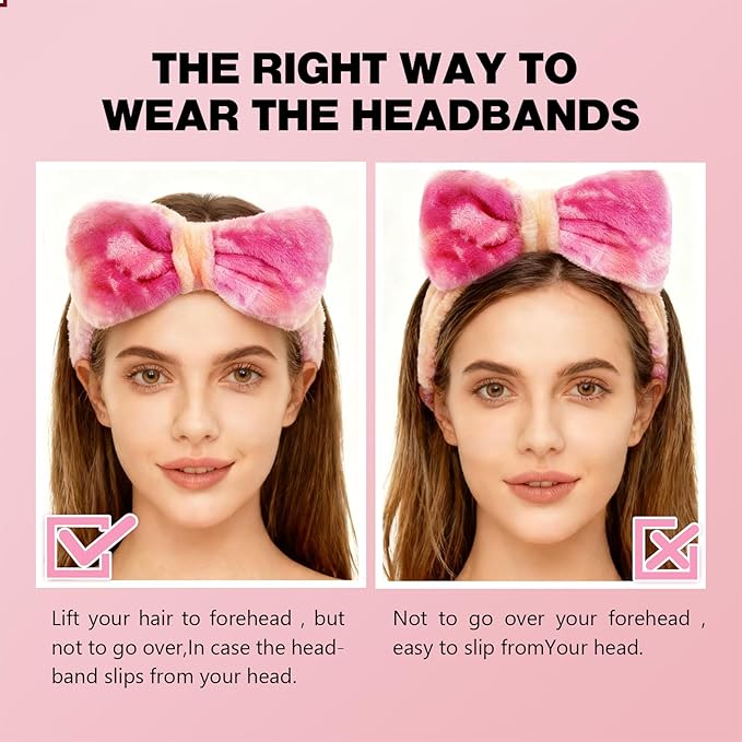 6 Pcs Spa Headband for Washing Face, Skincare Headband - Image 4
