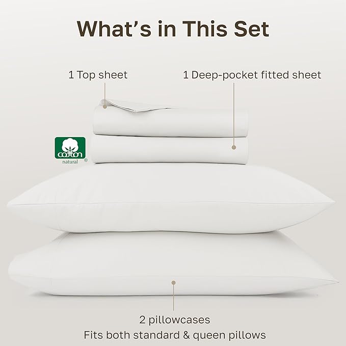 California Design Den Queen Bed Sheets Set - Image 4