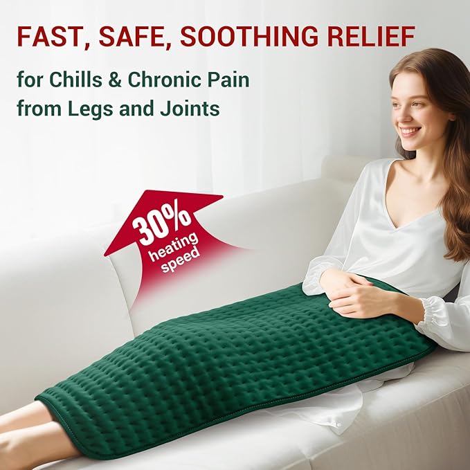 XXXL Heating Pad for Back Pain Relief & Period Cramps, Extra Large Elecctric - Image 5